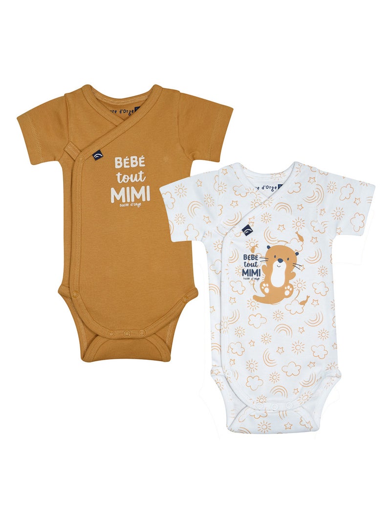 LOT DE 2 BODIES OTHELLO OUVERTURE DEVANT Beige - Kiabi