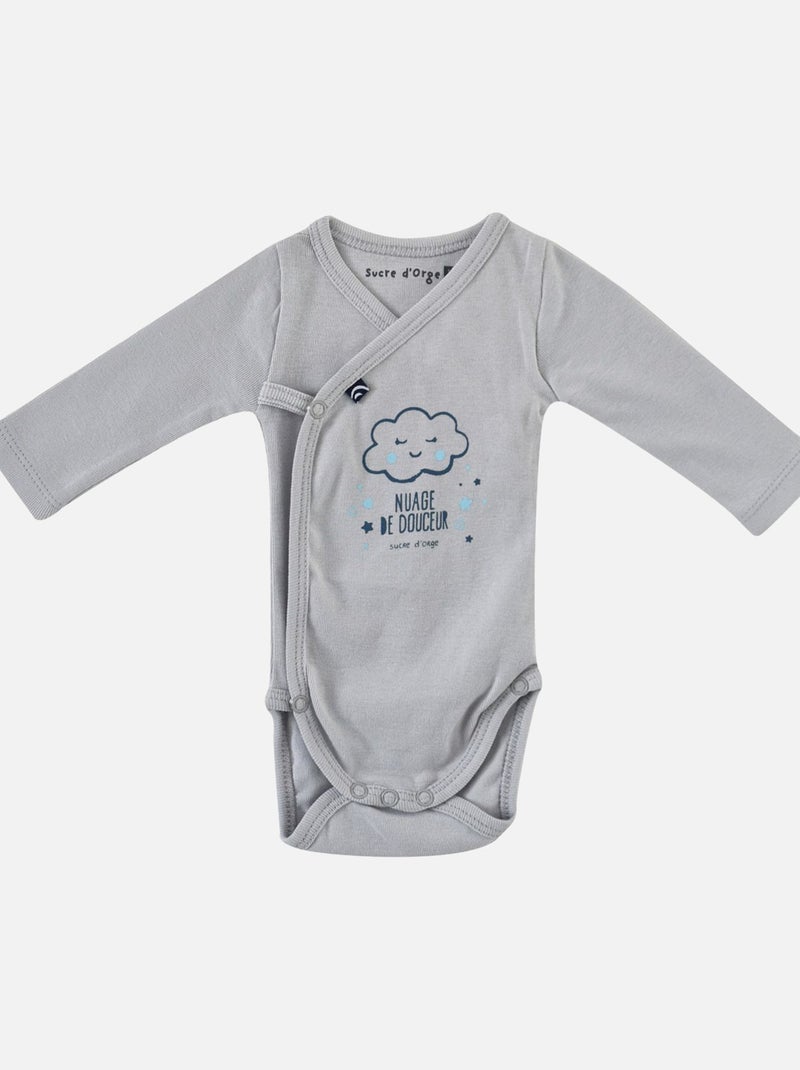 LOT DE 2 BODIES OUVERTURE DEVANT EWEN Bleu - Kiabi