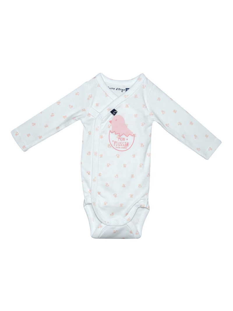 Lot de 2 bodies pauliana ouverture devant Rose - Kiabi