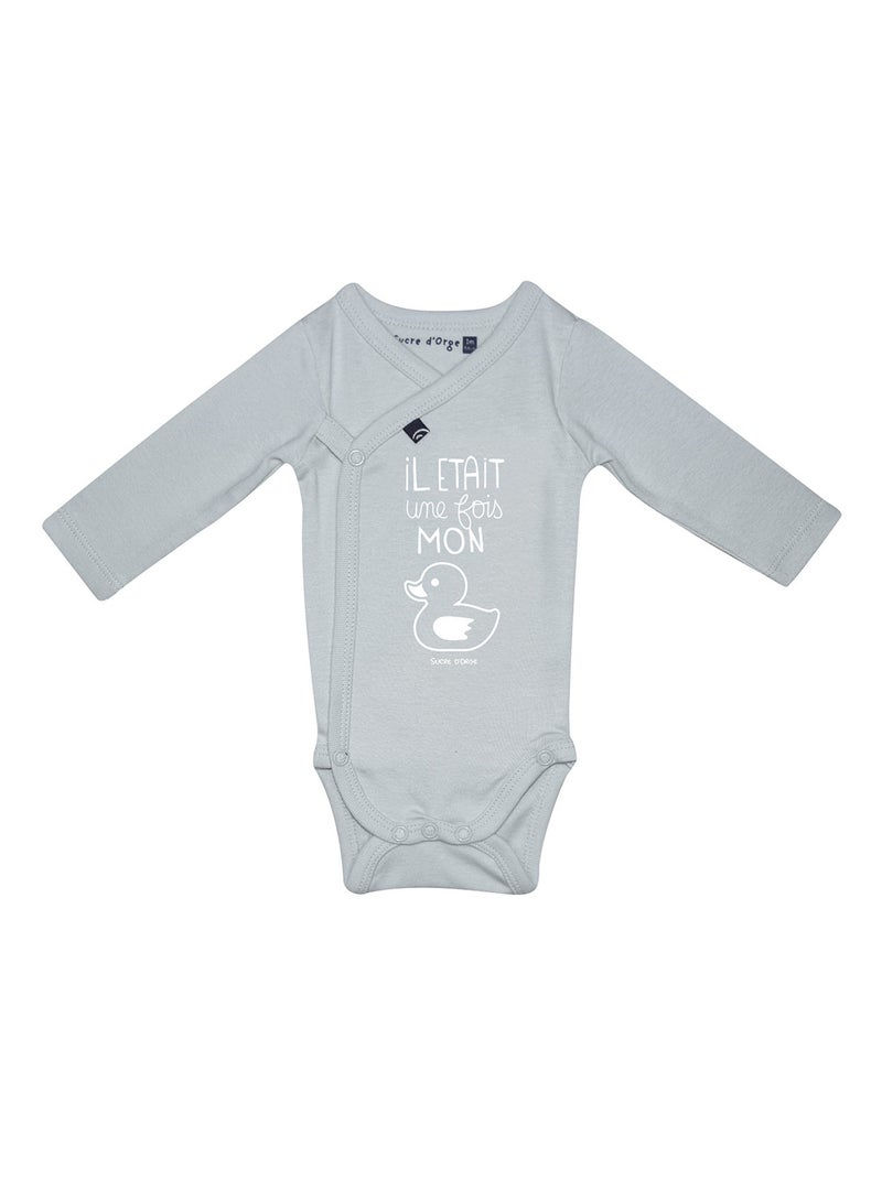 Lot de 2 bodies petia ouverture devant Gris - Kiabi