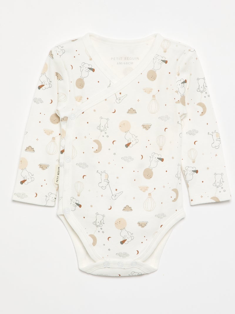 Lot de 2 bodies 'Petit Béguin' Blanc - Kiabi