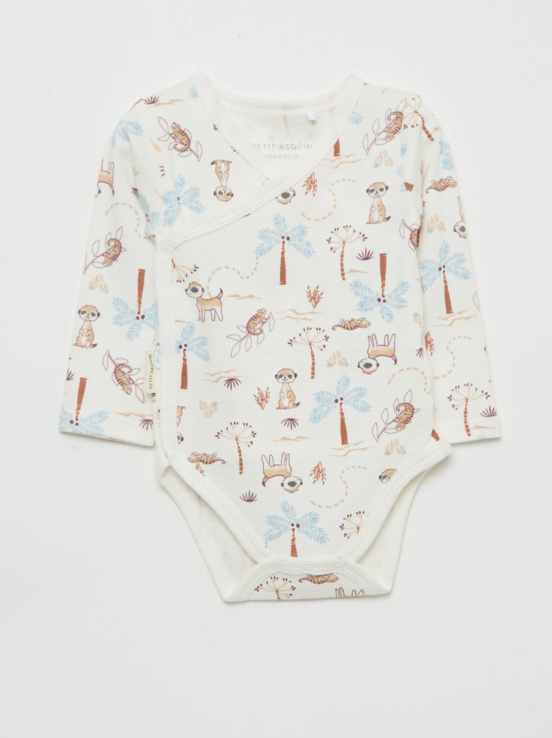 Lot de 2 bodies 'Petit Béguin' Bleu - Kiabi