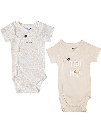 LOT DE 2 BODIES RIAZ MANCHES COURTES
