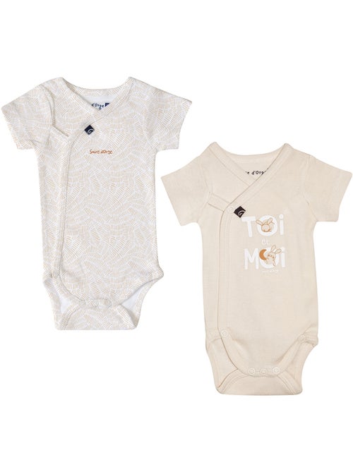 LOT DE 2 BODIES RIAZ MANCHES COURTES - Kiabi
