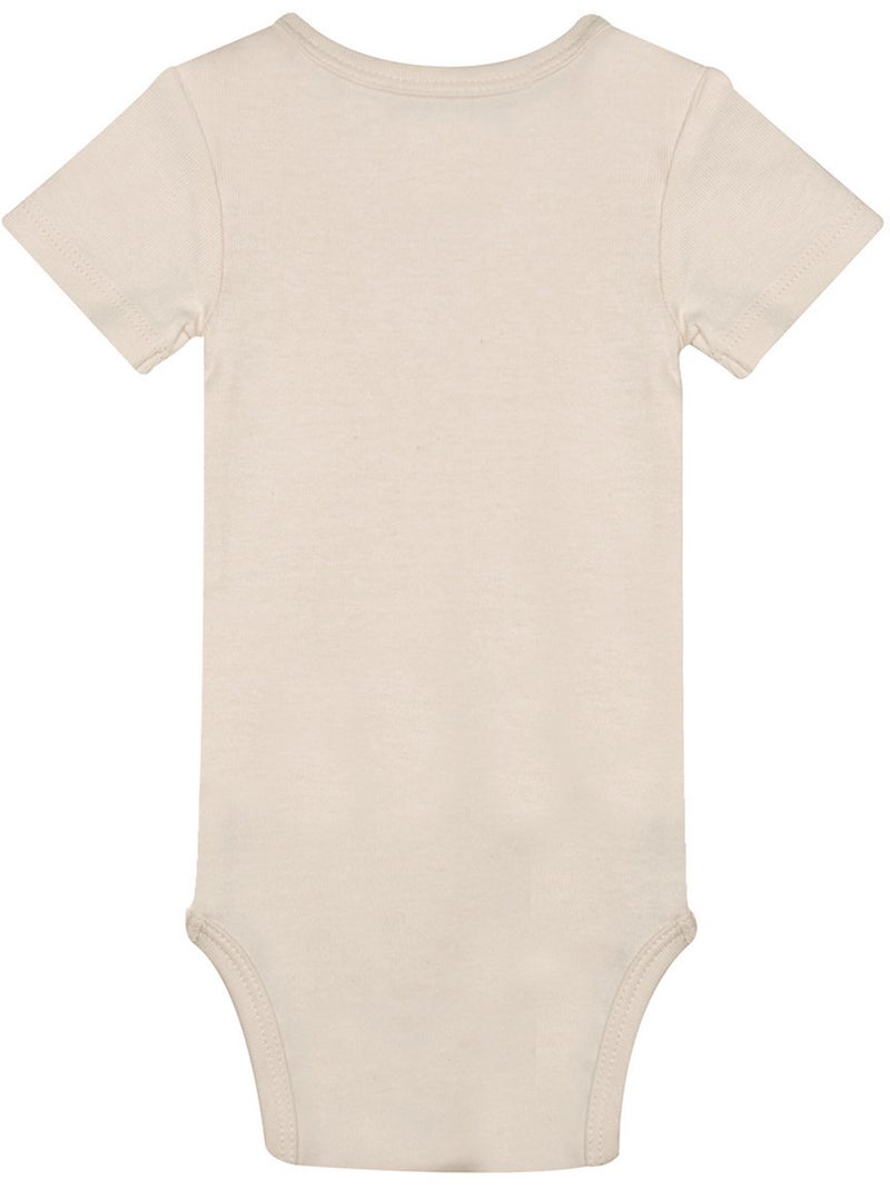 LOT DE 2 BODIES RIAZ MANCHES COURTES Beige - Kiabi