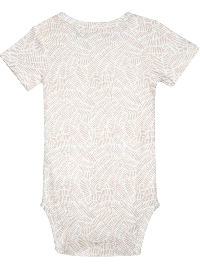 LOT DE 2 BODIES RIAZ MANCHES COURTES Beige - Kiabi