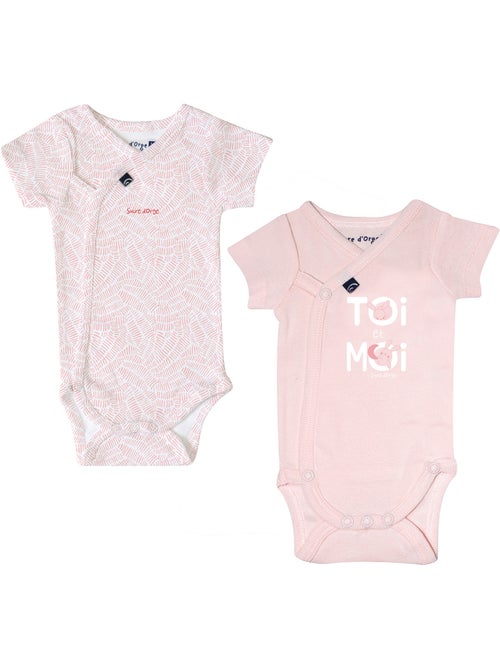 LOT DE 2 BODIES ROZELLA MANCHES COURTES - Kiabi