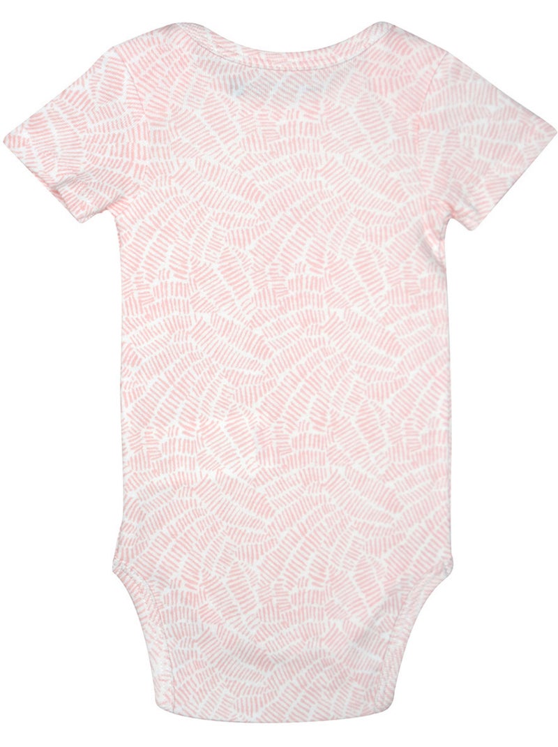 LOT DE 2 BODIES ROZELLA MANCHES COURTES Rose - Kiabi