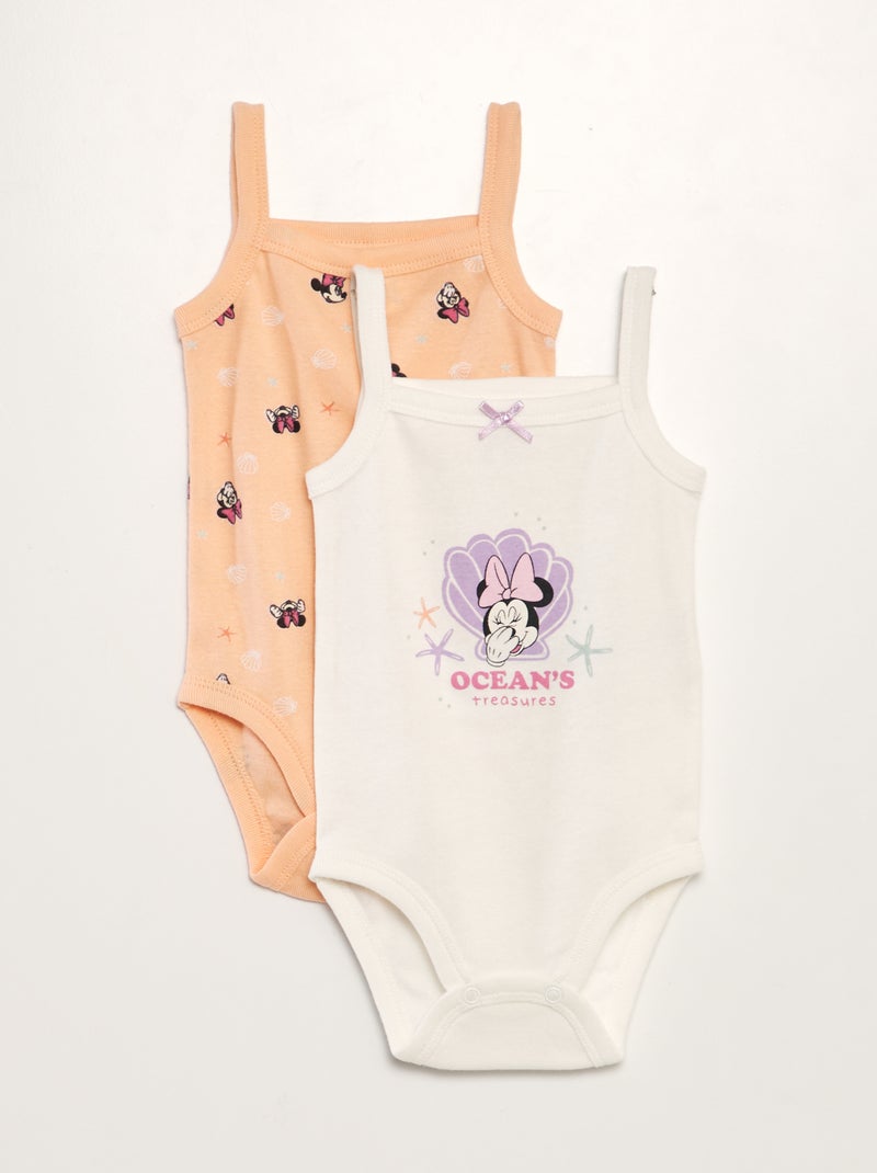 Lot de 2 bodies sans manches 'Disney' 'Minnie' Rose minnie - Kiabi