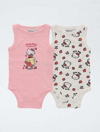 Lot de 2 bodies sans manches 'Hello Kitty'