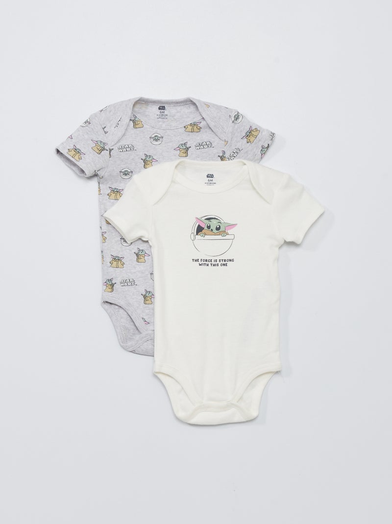 Lot de 2 bodies 'Star Wars' Gris - Kiabi
