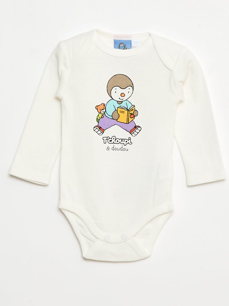 Lot de 2 bodies 'Tchoupi' Bleu/blanc - Kiabi