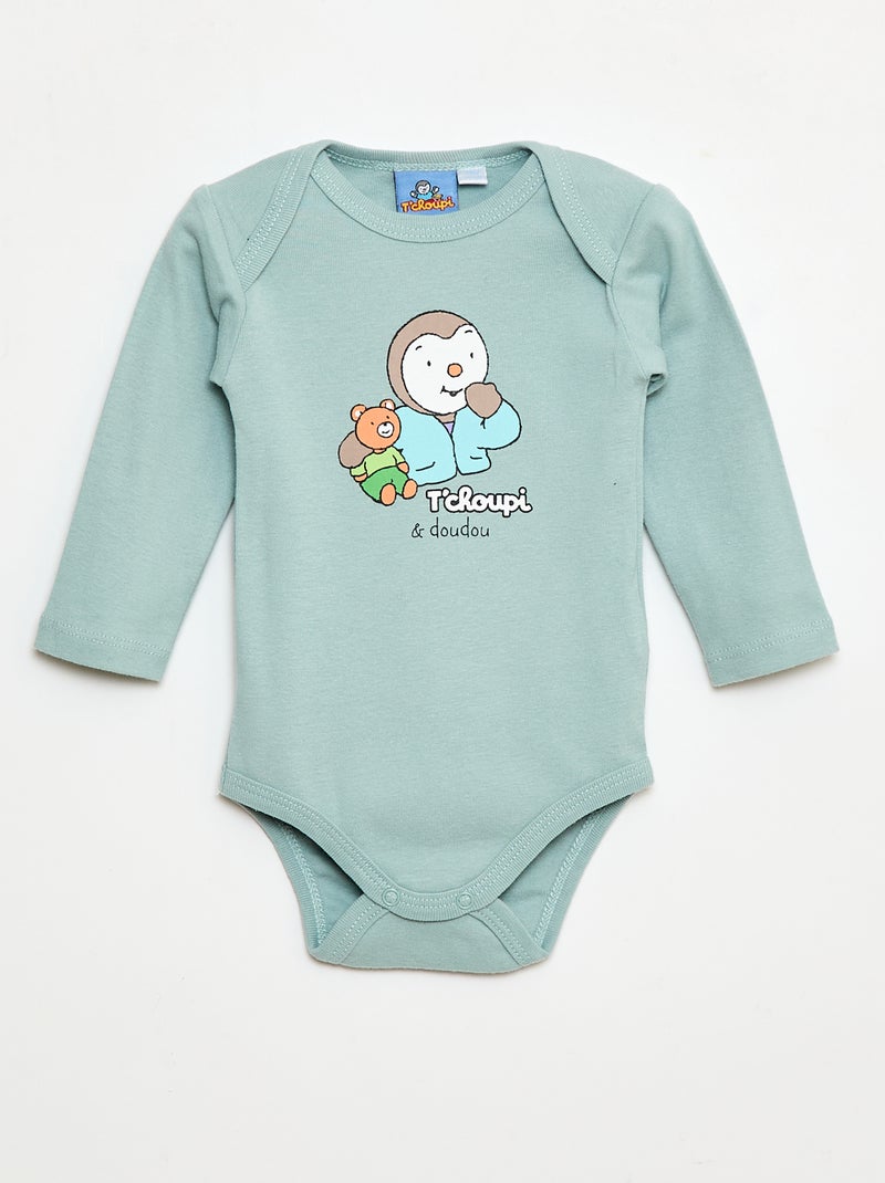 Lot de 2 bodies 'Tchoupi' Bleu/blanc - Kiabi