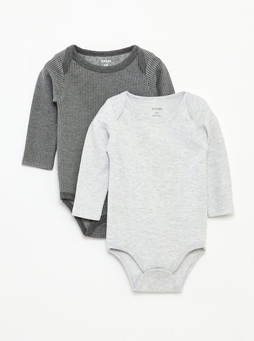 Lot de 2 bodies thermorégulants en maille - Kiabi