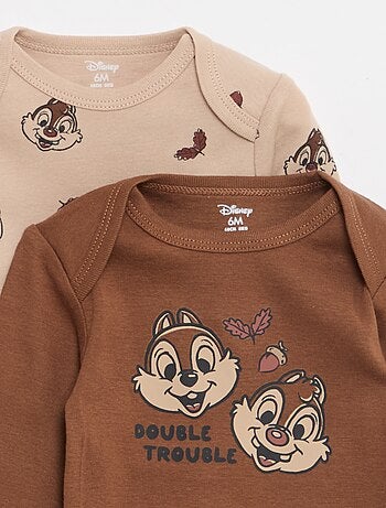 Lot de 2 bodies 'Tic et tac' 'Disney'