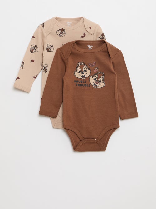 Lot de 2 bodies 'Tic et tac' 'Disney' - Kiabi