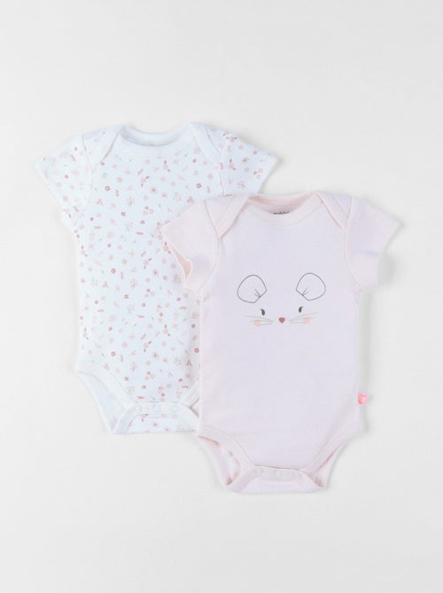 Lot de 2 Bodys, Coton Noukie's - Kiabi