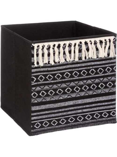 Lot de 2 boîtes de rangement à motifs ethniques MIX'N MODUL - Kiabi Lot de 2 boîtes de rangement à motifs ethniques MIX'N MODUL - Kiabi