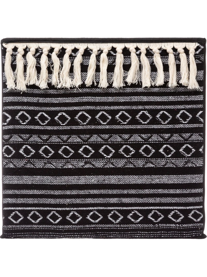 Lot de 2 boîtes de rangement à motifs ethniques MIX'N MODUL Noir - Kiabi