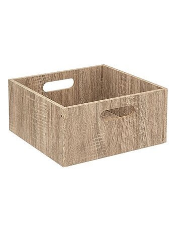 Lot de 2 Boîtes de rangement carrée en MDF