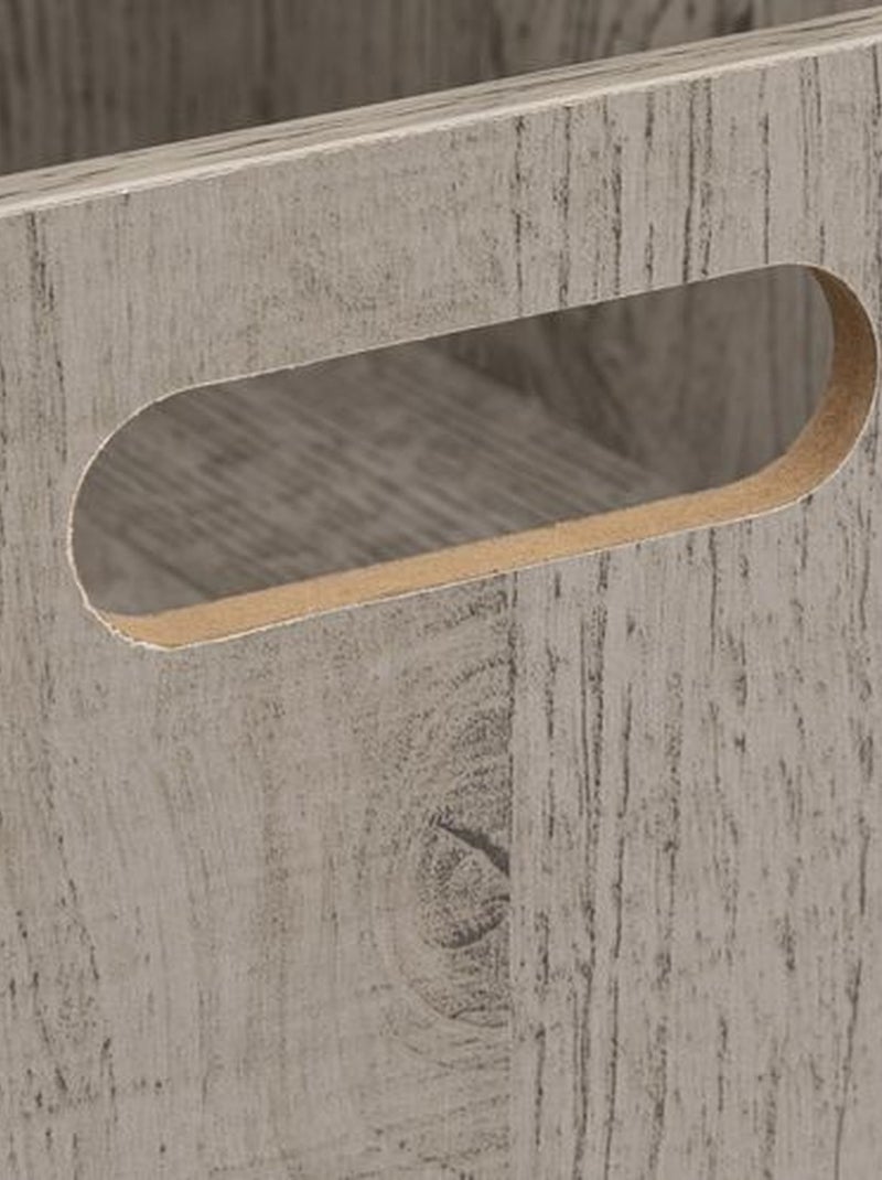 Lot de 2 Boîtes de rangement carrée en MDF Gris - Kiabi
