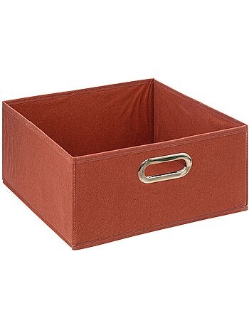 Lot de 2 boîtes de rangement carrées en tissu MIX' N MODUL