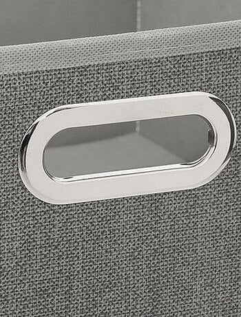 Lot de 2 boites de rangement carrées en tissu MIX'N MODUL