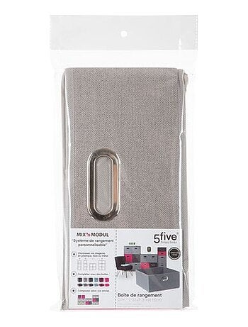 Lot de 2 boites de rangement carrées en tissu MIX'N MODUL