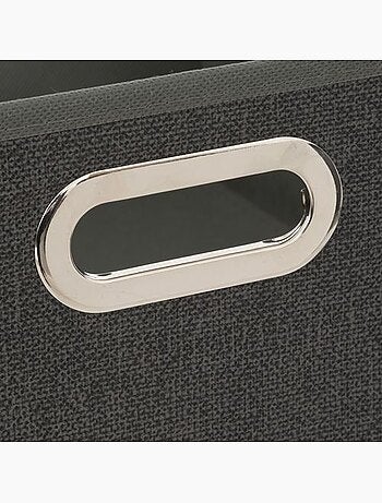 Lot de 2 boites de rangement carrées en tissu MIX'N MODUL