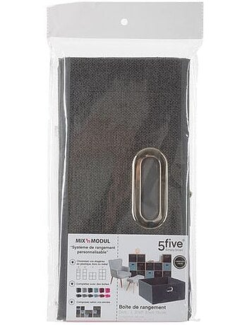 Lot de 2 boites de rangement carrées en tissu MIX'N MODUL