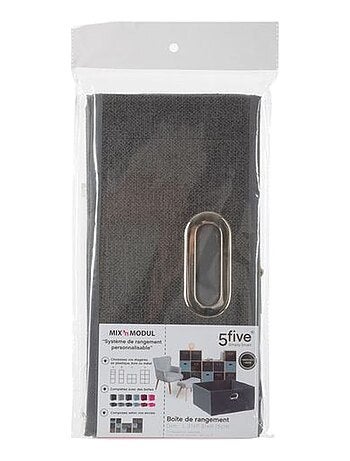 Lot de 2 boites de rangement carrées en tissu MIX'N MODUL