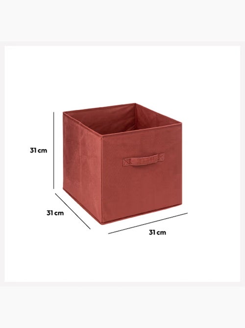 Lot de 2 boites de rangement carrées en tissu MIX'N MODUL - Kiabi