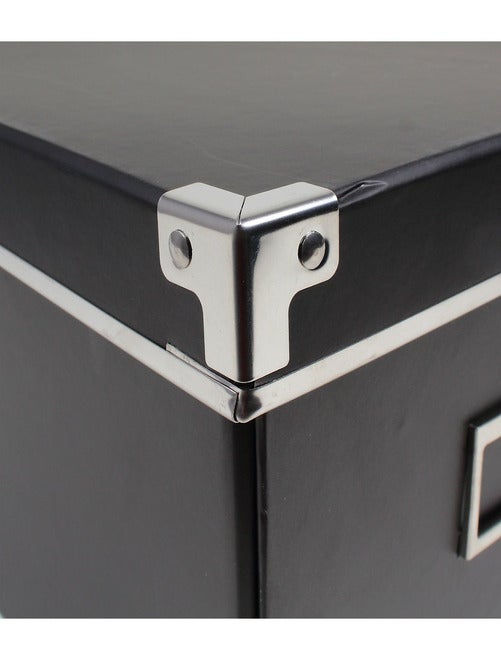 Boîte De Rangement Carton Noire - L28xp35xh18 Cm - Noir - Kiabi - 9.96€