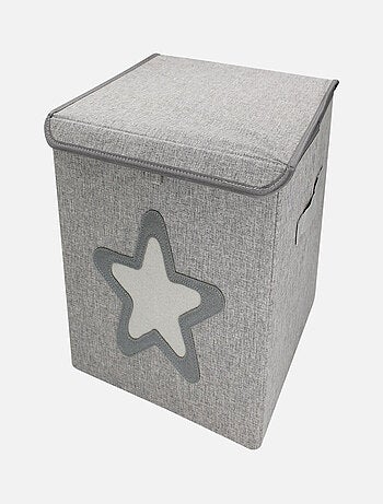 Lot de 2 boites de rangement, coffre à jouets pour enfant avec couvercle - Monsieur Bébé