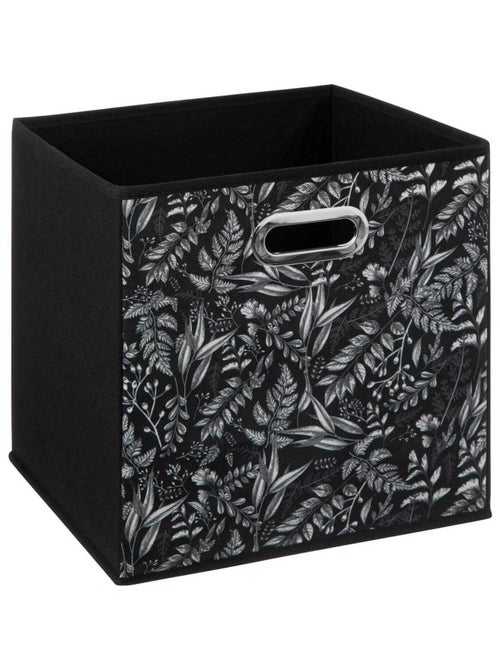Lot de 2 boites de rangement cube en tissu à motif botanique MIX'N MODUL - Kiabi