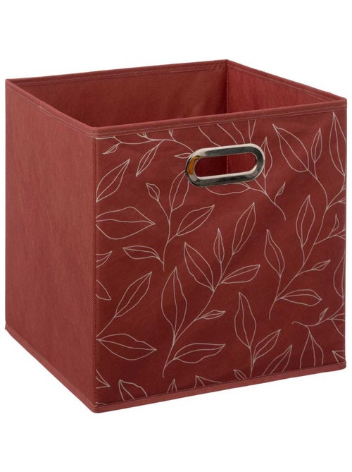 Lot de 2 boites de rangement cube en tissu à motif feuillage MIX'N MODUL - Kiabi