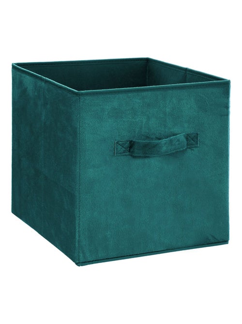 Lot de 2 boites de rangement cube en velours MIX'N MODUL - Kiabi
