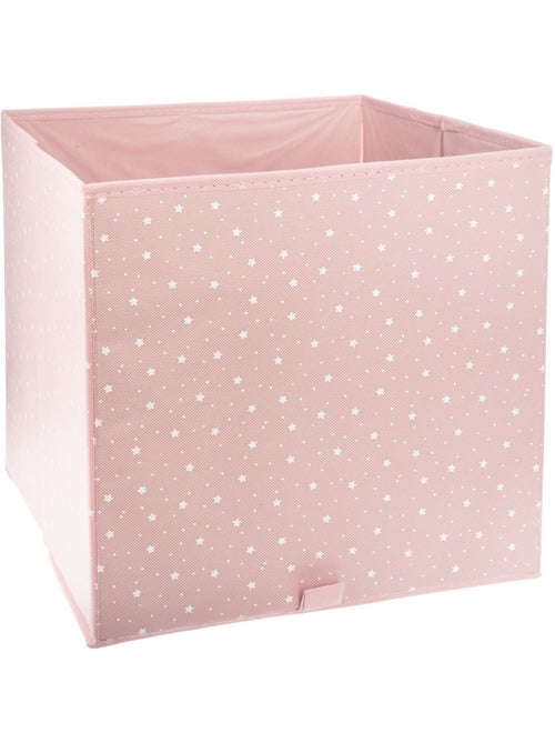 Lot de 2 boîtes de rangement cube ETOILE - L.29 x l.29 x H.29 cm - Rose - Kiabi Lot de 2 boîtes de rangement cube ETOILE - L.29 x l.29 x H.29 cm - Rose - Kiabi