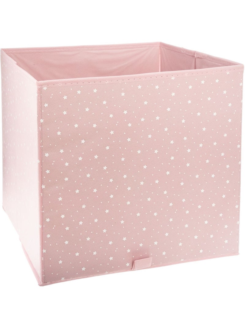 Lot de 2 boîtes de rangement cube ETOILE - L.29 x l.29 x H.29 cm - Rose Rose - Kiabi