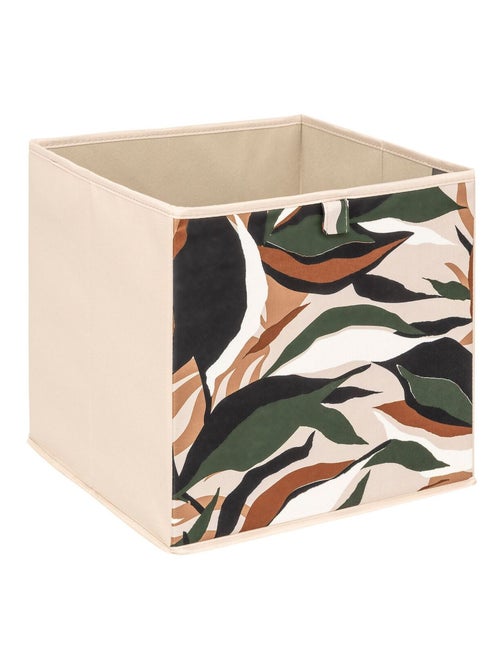 Lot de 2 boites de rangement cubes à motif nature MIX'N MODUL - Kiabi