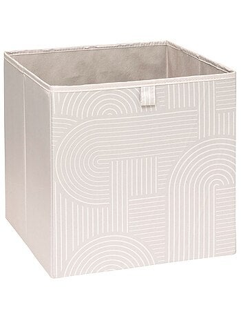 Lot de 2 boîtes de rangement cubes à motifs arches MIX'N MODUL