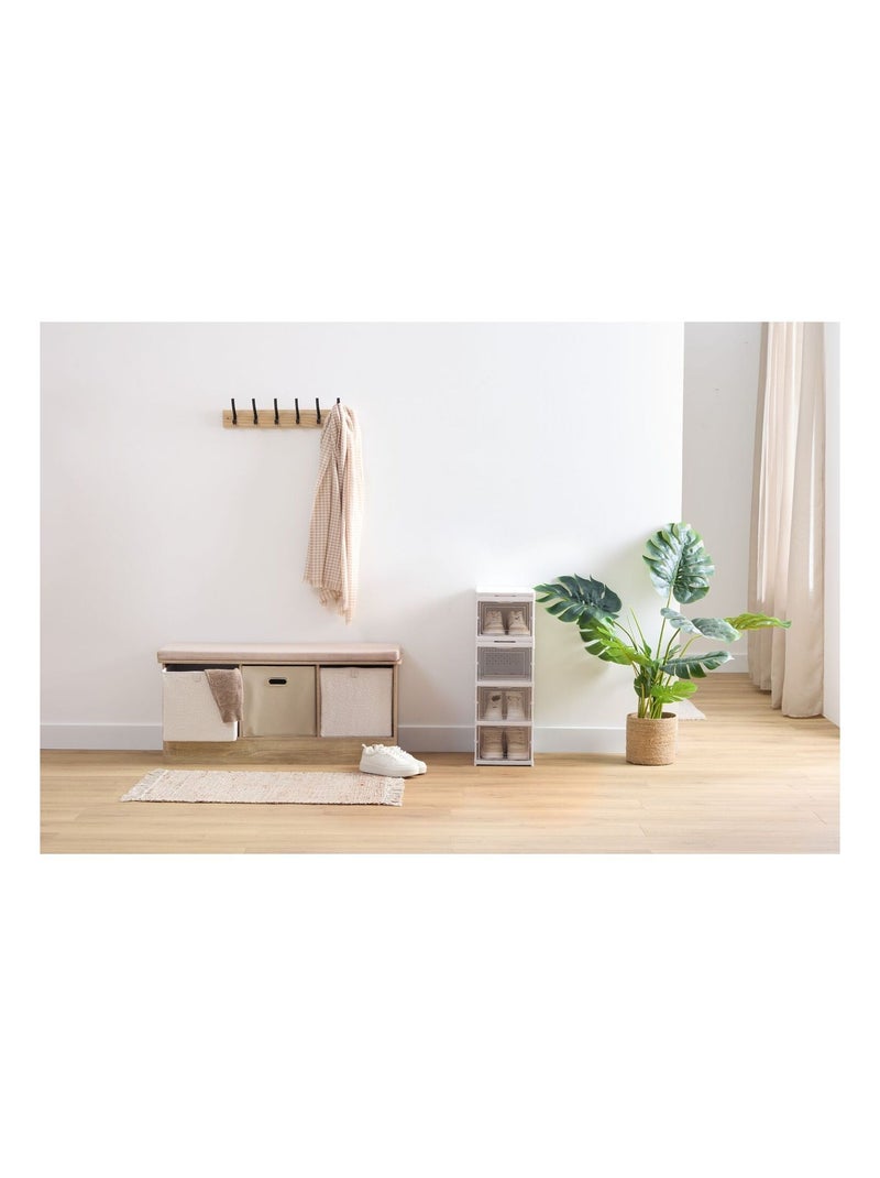 Lot de 2 boîtes de rangement cubes à motifs arches MIX'N MODUL Beige - Kiabi