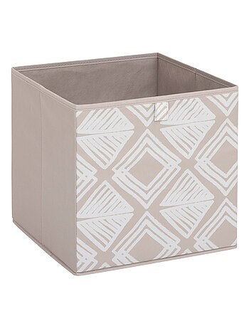 Lot de 2 boites de rangement cubes à motifs losanges MIX'N MODUL