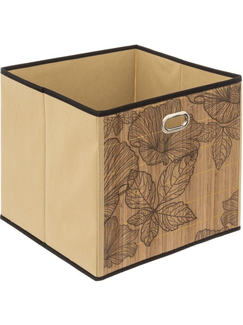 Lot de 2 boîtes de rangement cubes en bambou à motifs fleurs BLACKFLORA - Kiabi Lot de 2 boîtes de rangement cubes en bambou à motifs fleurs BLACKFLORA - Kiabi