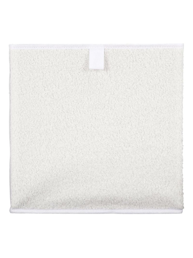 Lot de 2 boites de rangement cubes pliants en bouclette Beige - Kiabi