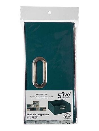 Lot de 2 boites de rangement en tissu