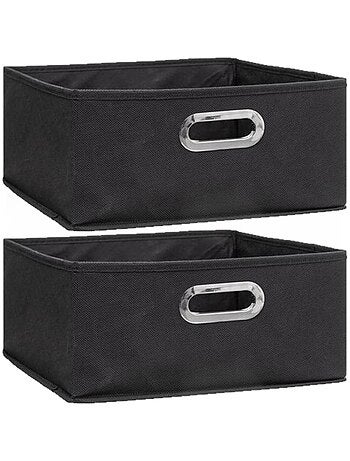 Lot de 2 Boites de rangement en tissu