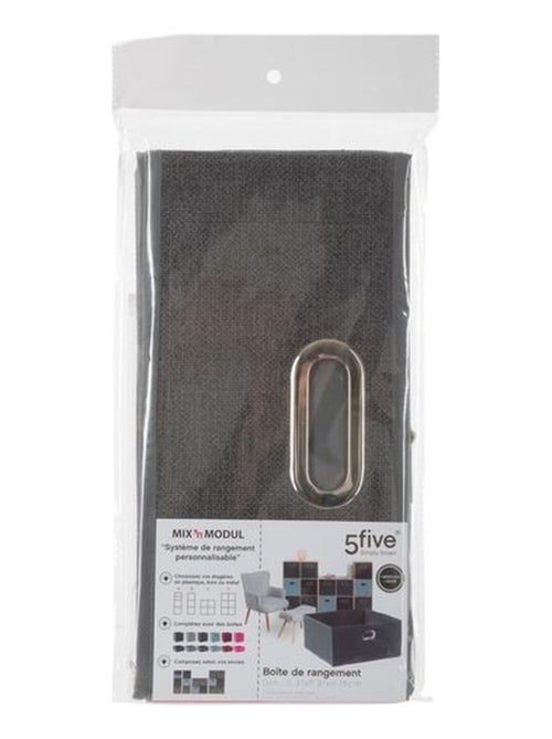 Lot de 2 Boites de rangement en tissu - Kiabi