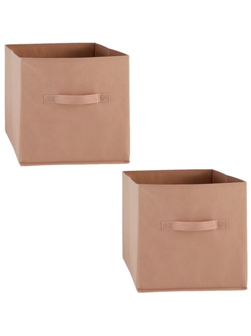 Lot de 2 boîtes de rangement en tissu MIX N' MODUL - Kiabi