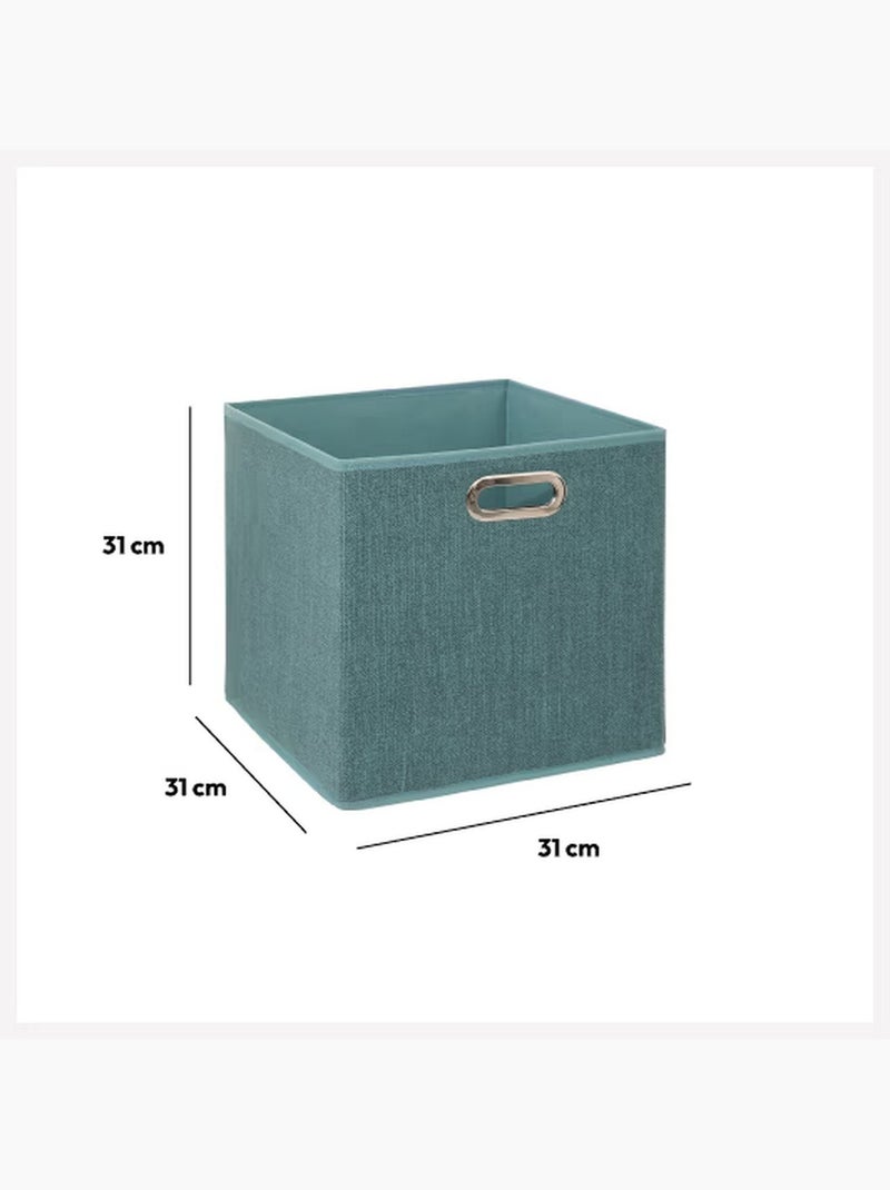 Lot de 2 boîtes de rangement en tissu MIX'N MODUL Bleu clair - Kiabi